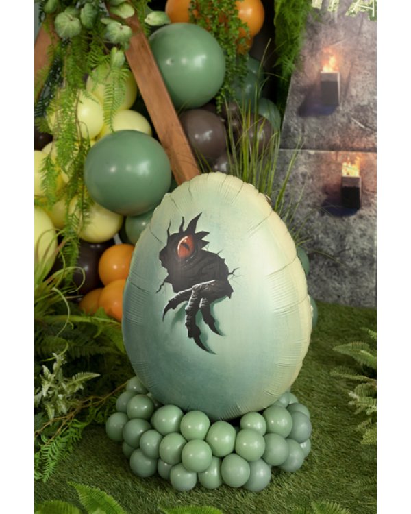 Foil balloon Jurassic World Dinosaur Egg, 48x64 cm, mix