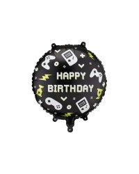 Foil balloon tablet Happy Birthday, 35x35 cm, mix