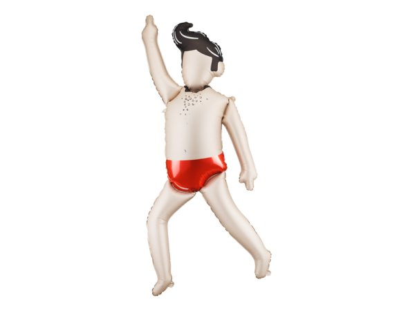 Foil balloon Guy, 64.5x159 cm, mix