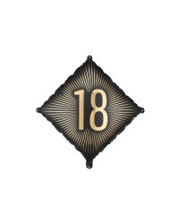 Foil Balloon ''18'', 46x46 cm, mix