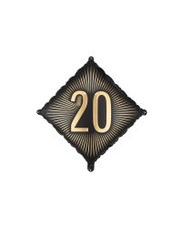 Foil Balloon ''20'', 46x46 cm, mix