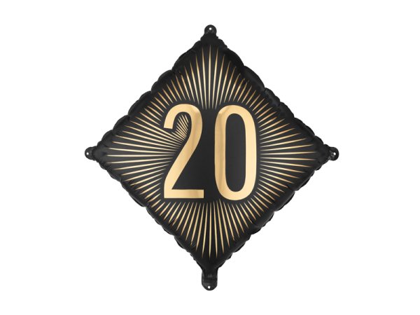 Foil Balloon ''20'', 46x46 cm, mix