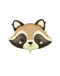 Foil balloon Raccoon, 59x39 cm, mix