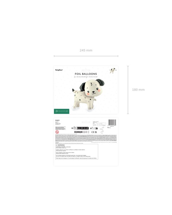 Foil balloon Dog on wheels, 70x59 cm, mix