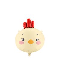 Foil balloon Chicken, 51x59 cm, mix