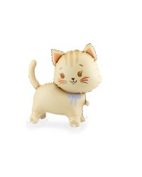 Foil balloon Cat on wheels, 61x65 cm, mix