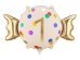 Foil balloon Candy ''1'', 61x37 cm, mix