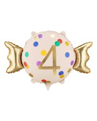 Foil balloon Candy ''4'', 61x37 cm, mix