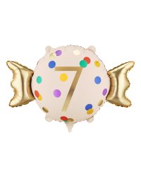 Foil balloon Candy ''7'', 61x37 cm, mix