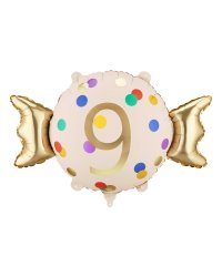 Foil balloon Candy ''9'', 61x37 cm, mix