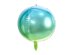 Foil Balloon Ombre Ball, blue and green, 35cm