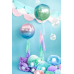 Foil Balloon Ombre Ball, violet and blue, 35cm
