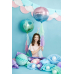 Foil Balloon Ombre Ball, violet and blue, 35cm