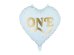 Foil balloon Heart ''One'', 45 cm, light blue