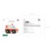 Standing foil balloon Ambulance, 68x48 cm, mix