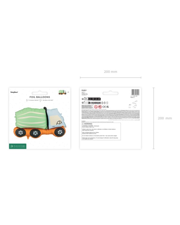 Foil balloon Concrete Mixer, 81x48 cm, mix
