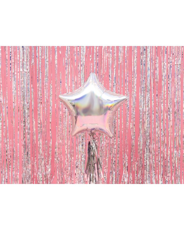 Foil Balloon Star, 48cm, iridescent