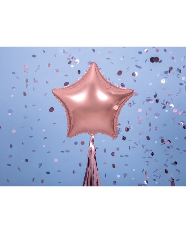 Foil Balloon Star, 48cm, rose gold