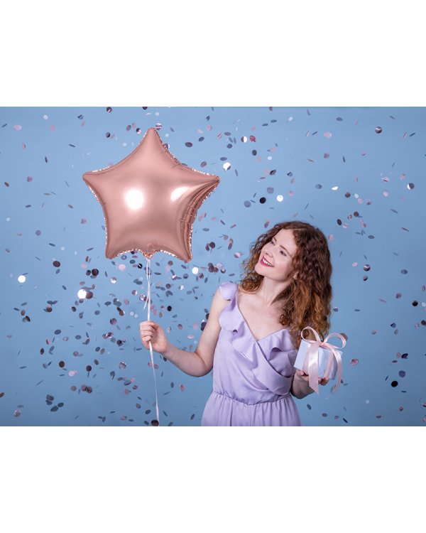 Foil Balloon Star, 48cm, rose gold