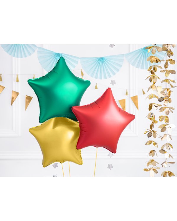 Foil balloon Star, 48cm, red