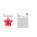 Foil balloon Star, 48cm, red