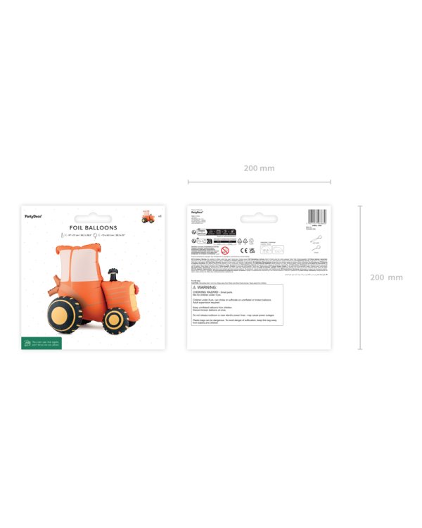 Standing foil balloon Tractor, 72x63.5 cm, mix