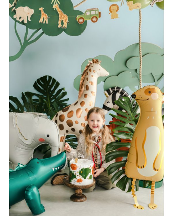 Standing foil balloon Meerkat, 28x70 cm, mix