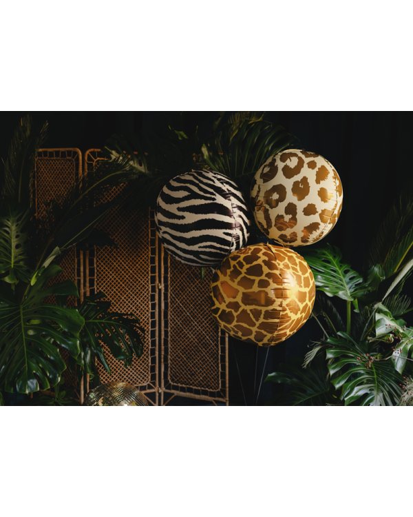 Foil balloon Zebra Stripes Ball, 75 cm, mix