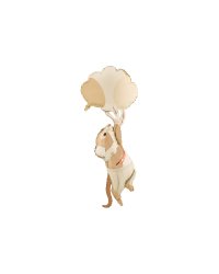 Foil balloon Mouse with balloons, 44x104 cm, mix