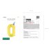 Foil balloon Number ''0'', 86cm, yellow