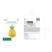 Foil balloon Pineapple, 38x68 cm, yellow