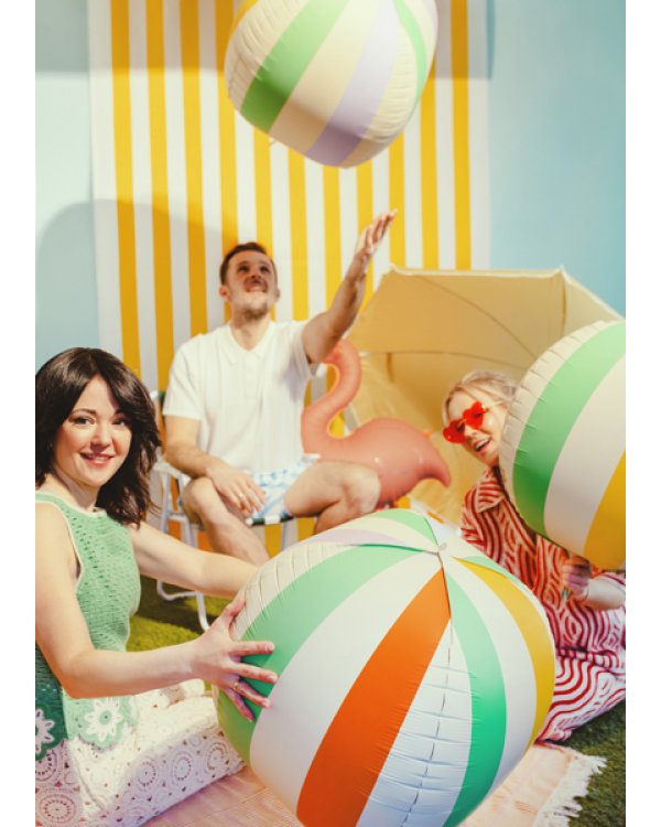 Foil balloon Striped Ball, 75 cm, mix