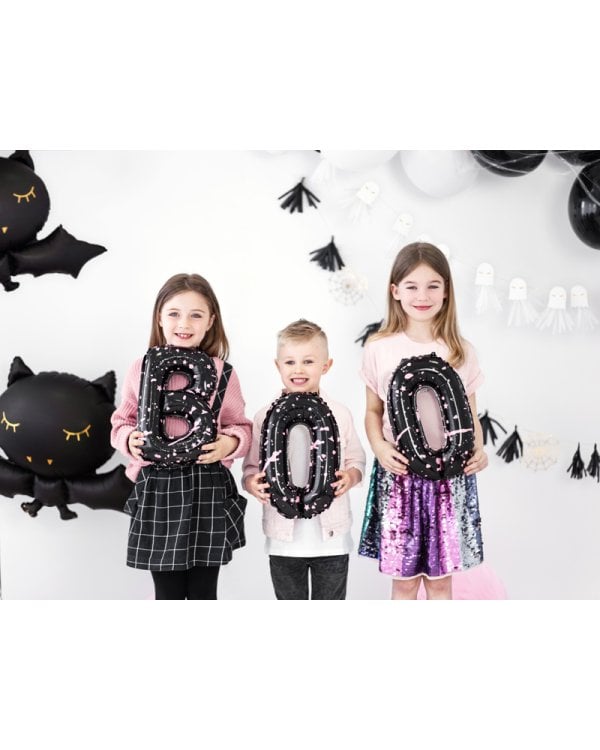 Foil Balloon BOO, 65x35cm, mix