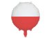 Foil balloon Polish Flag, 35 cm, mix