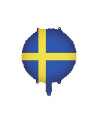 Foil balloon Swedish Flag, 35 cm, mix