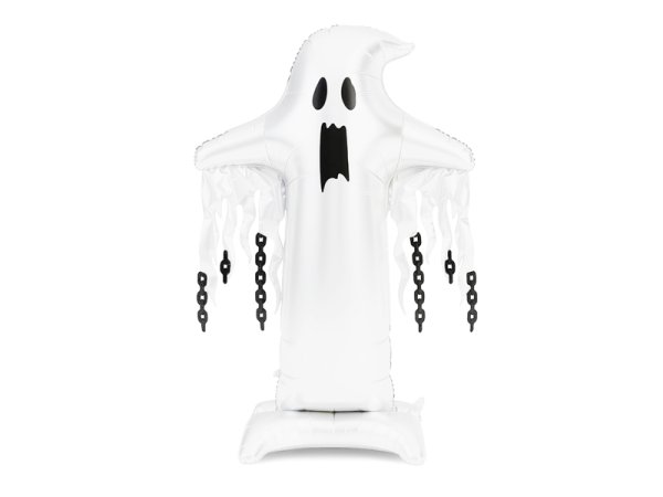 Foil Standing Balloon Ghost XXL, 109x165 cm, white