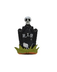 Foil Standing Balloon Tombstone XXL, 74.5x121.5 cm, black
