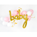 Foil balloon Baby, gold, 73.5x75.5cm