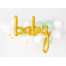 Foil balloon Baby, gold, 73.5x75.5cm