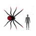Foil Standing Balloon Spider XXL, 275x152 cm, black and red