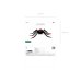 Foil Standing Balloon Spider XXL, 275x152 cm, black and red