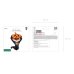 Foil balloon Scarecrow, 60x100 cm, black and orange
