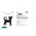 Standing foil balloon Cat, 45x48 cm, black