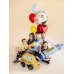 Foil balloon scalloped tablet Back to school, 52x52 cm, cream-blue