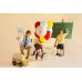 Foil balloon school cone Hurra Schulkind, 34.5x99 cm, cream