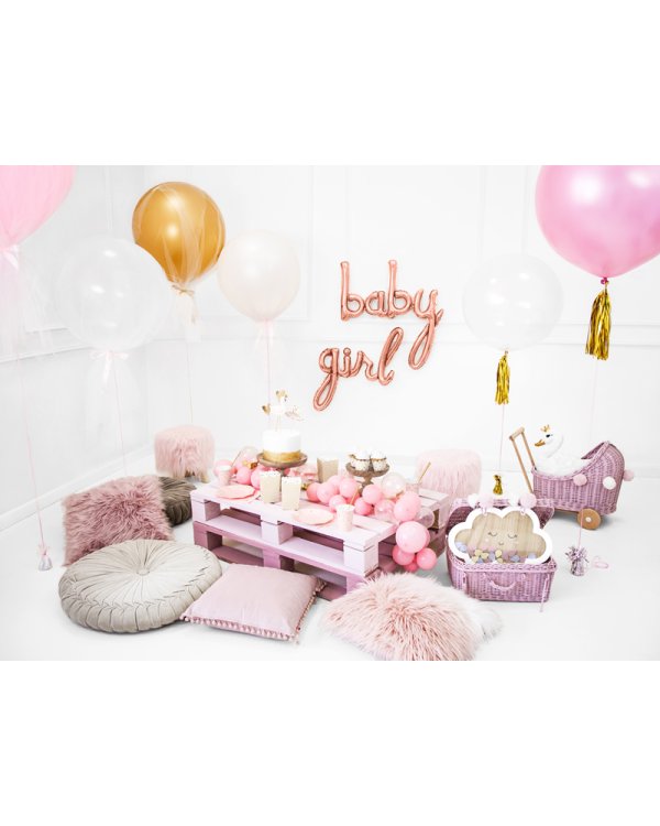 Foil balloon Girl, rose gold, 77x70cm