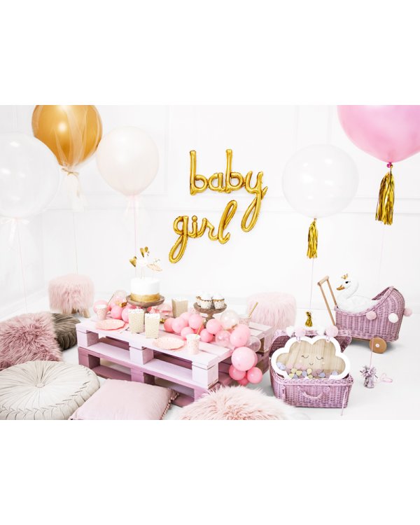 Foil balloon Girl, gold, 77x70cm