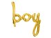 Foil balloon Boy, gold, 63.5x74cm