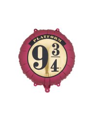 Foil balloon Harry Potter Platform 9 3/4, 35 cm, burgundy-beige