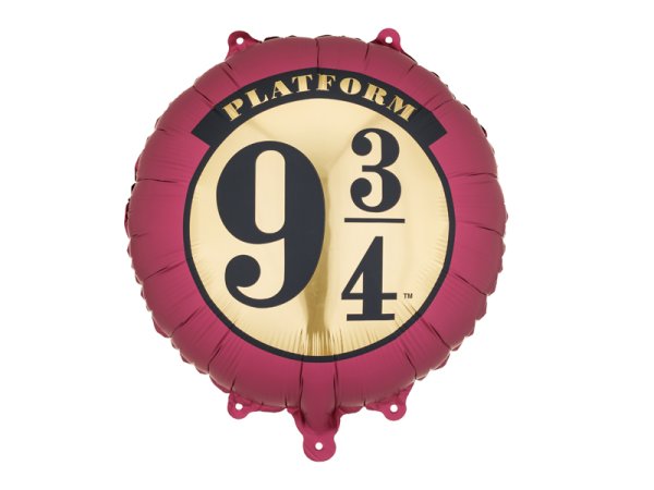 Обложка книги «Foil balloon Harry Potter Platform 9 3/4, 35 cm, burgundy-beige»
